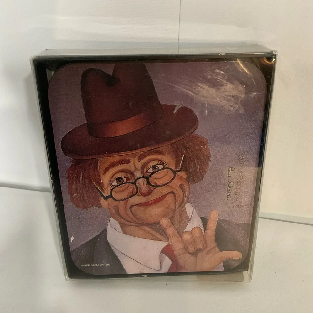 Red Skelton Hobo Clown; 1989 Signed 